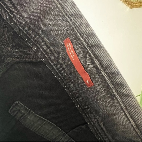 ANTHROPOLOGIE Pilcro denim‎ shorts button fly cutoff Black Womens SIZE 29 - Picture 6 of 9